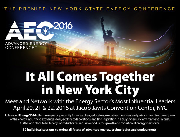 Advanced Energy Conference 2016 - The Premier New York State Energy Conference