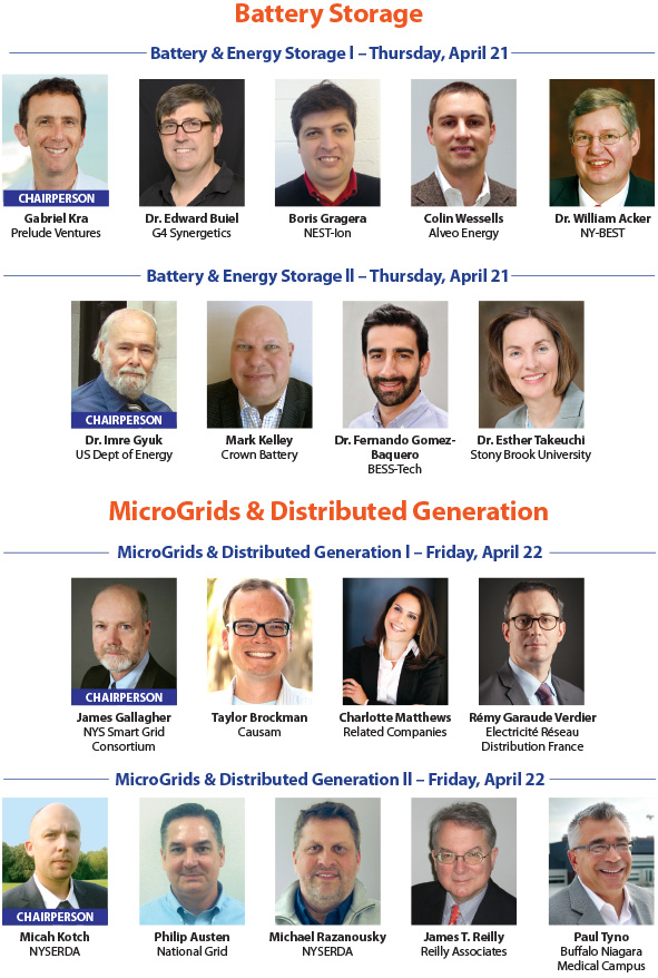 Battery Storage, MicroGrids and Disbributed Generation Presenters