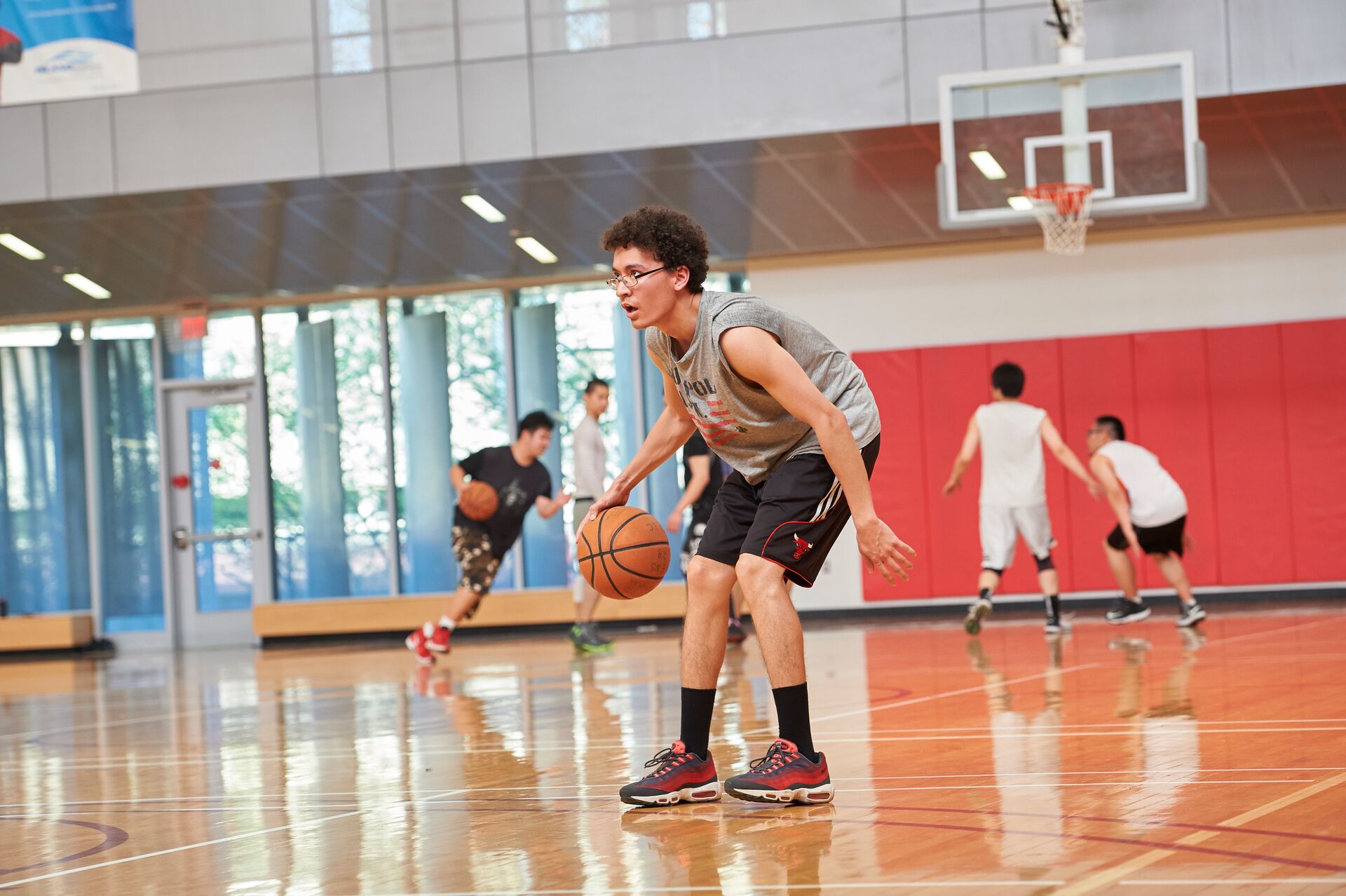 Basketball Player on Court
