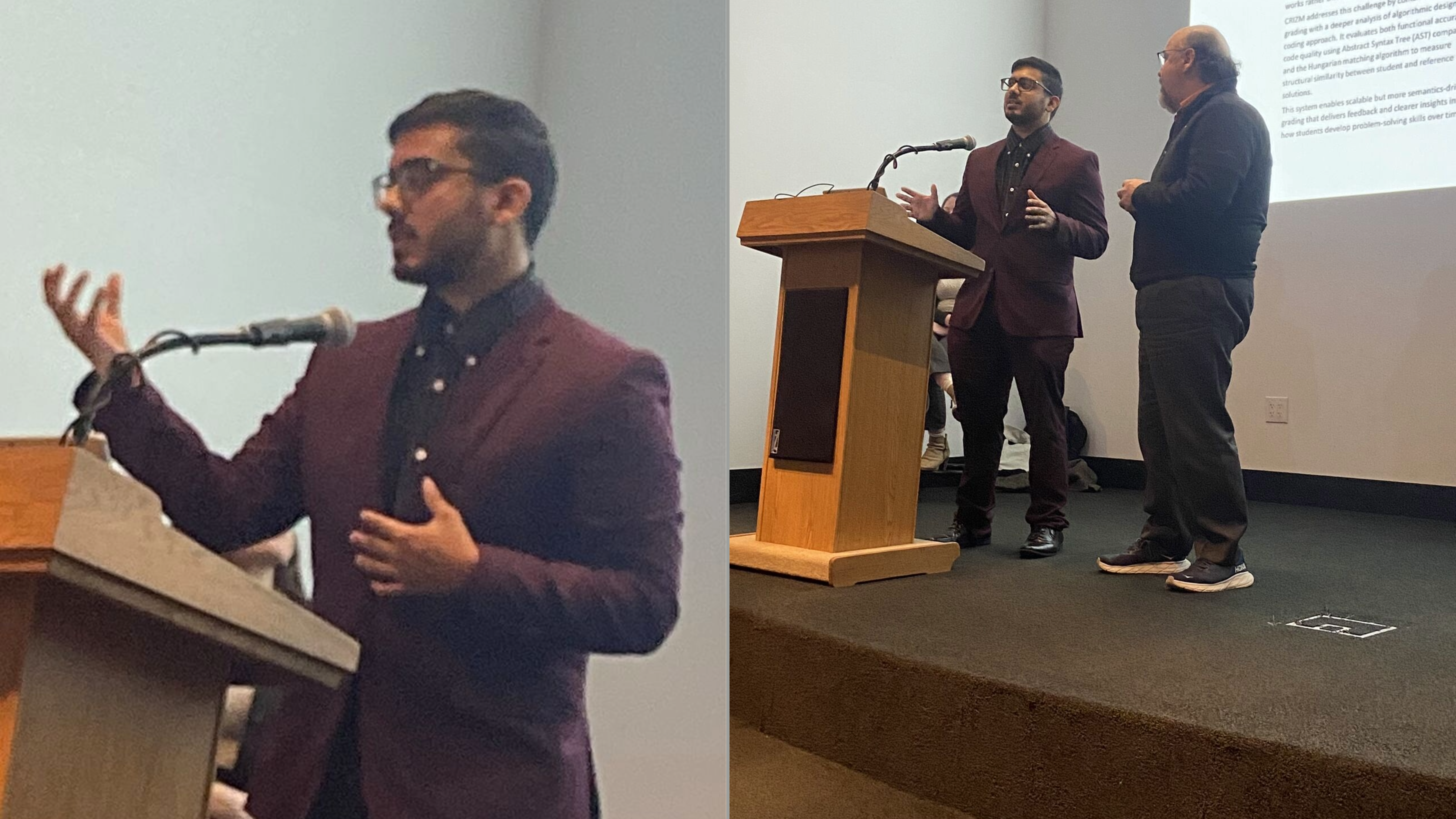 Adam Ortiz and Professor Alex Doboli