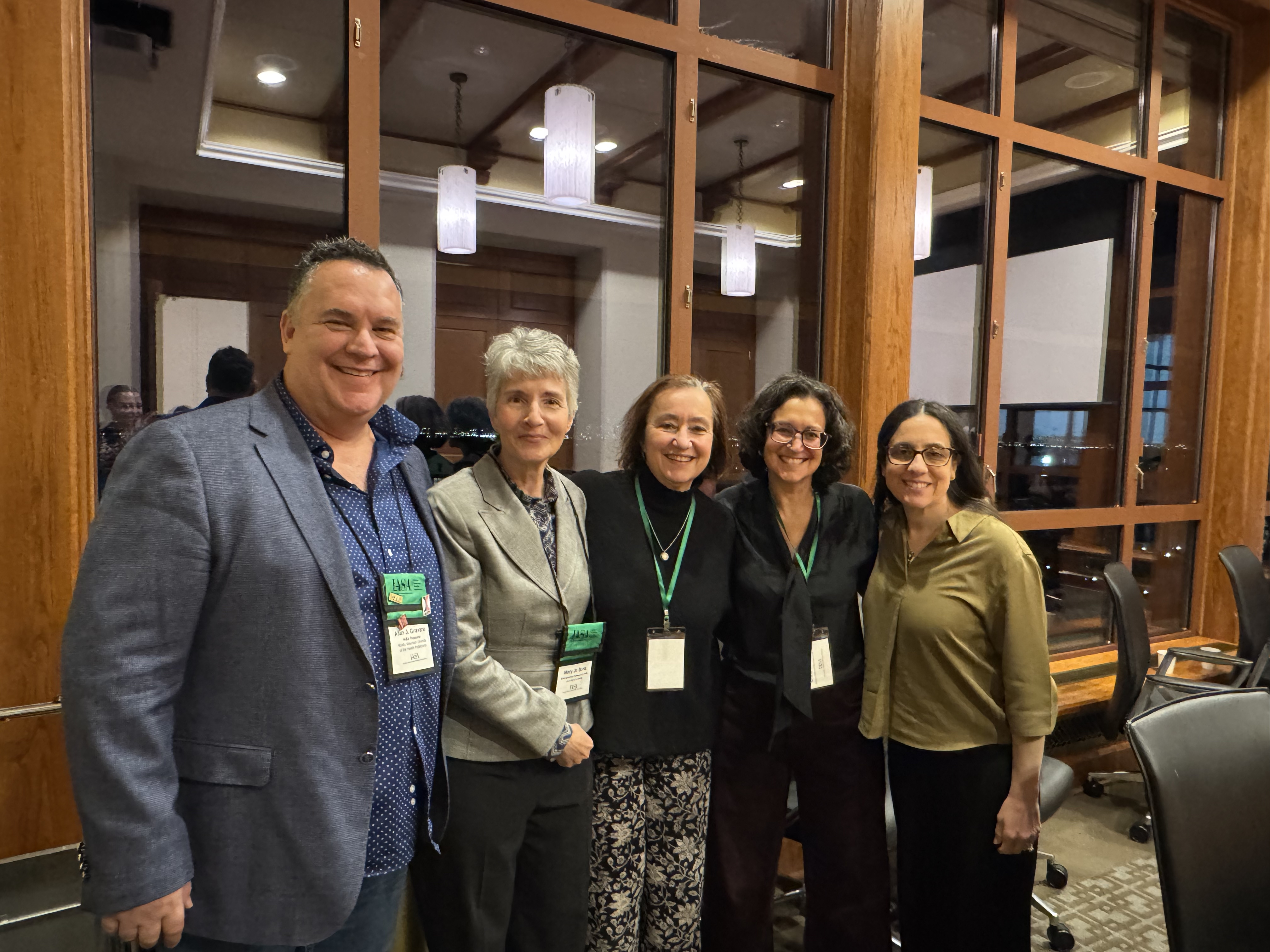 picture of Alan Gravano, Mary Jo Bona, Loredana Polezzi, and other conference attendees
