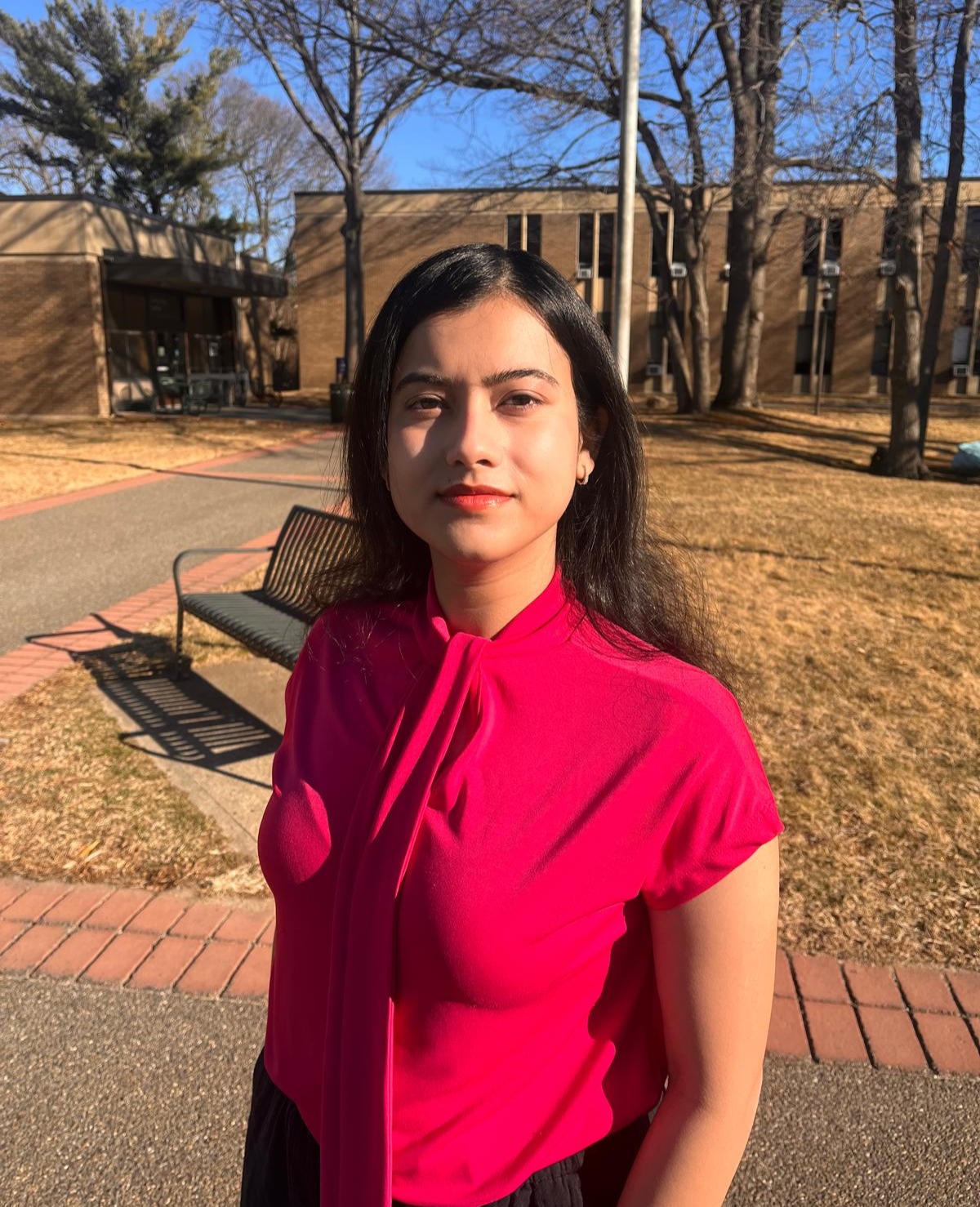 Disha Ghoshal on the SBU campus